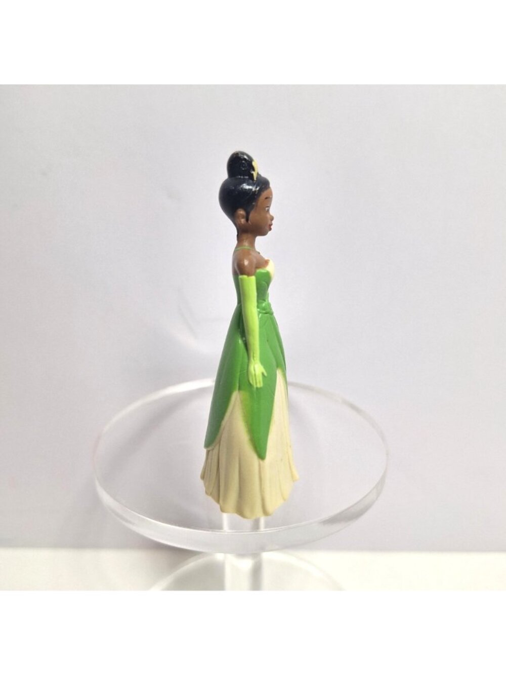 Disney Princess Tiana 2.75" Figure Green Dress Cake Topper Plastic - Picture 4 of 8